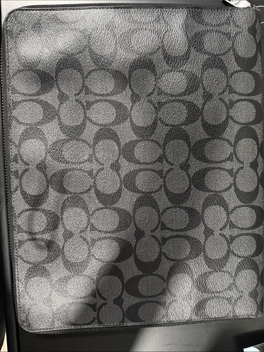 Coach second bag black & gray f32654 - Picture 8 of 9